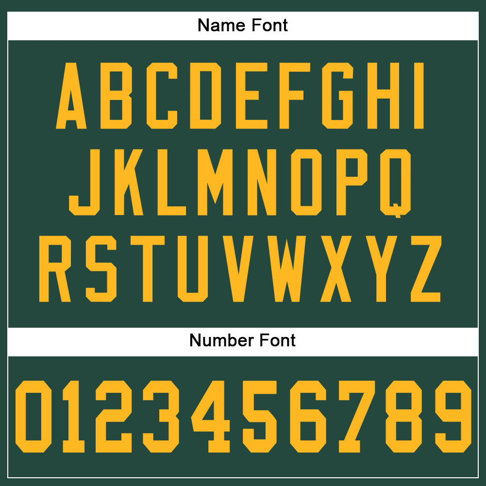 Custom Green Gold Mesh Authentic Football Jersey - Image 4