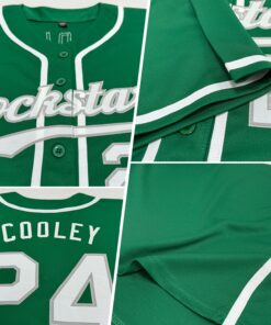 Alternative view of Custom Kelly Green White-Gray Authentic St. Patrick's Day Baseball Jersey